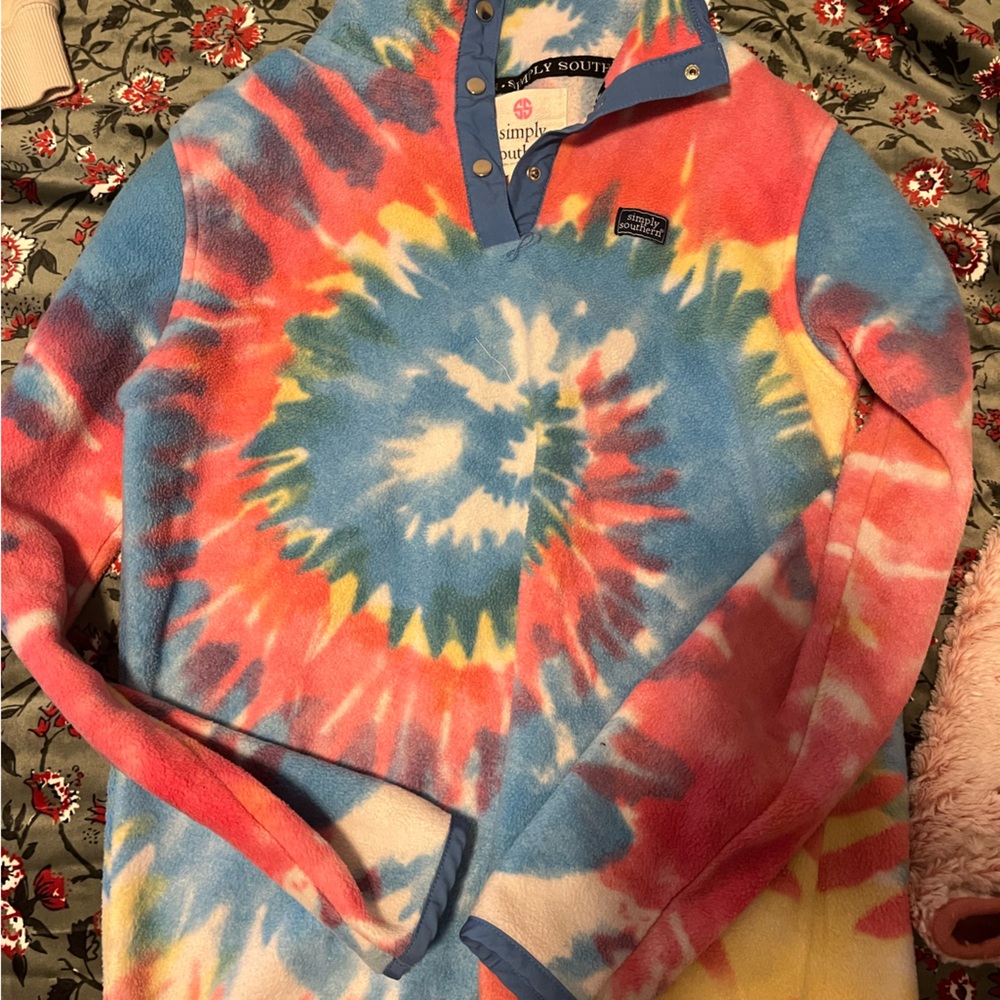 tie dye simply southern pullover